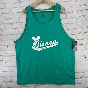 Disney Vacation Athletic Tank Top Green Mens sz XL New‎ with Tags